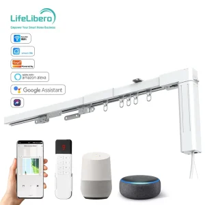 OEM Tuya WiFi DIY Smart Curtain Motor Kit Splicing Motorized Track Electric Sliding Curtain Drivers Alexa Google Apple