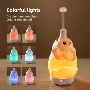 OEM Unique Creative Gift Home Decoration V29 Lovely Elephant Mist Humidifier One Button Control Auto Off Essential Oil Diffuser