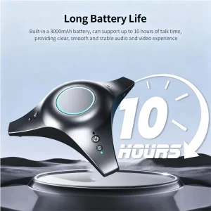 OEM Wifi Connection Conference Audio 360° Voice Pickup Flush Button Desktop Speaker Smart AI Noise Cancelling for Office