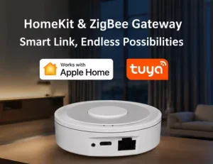 OEM ZigBee Gateway Ethernet Smart Home Hub APP Supports Sensor Switch Curtain Motor Plug Light