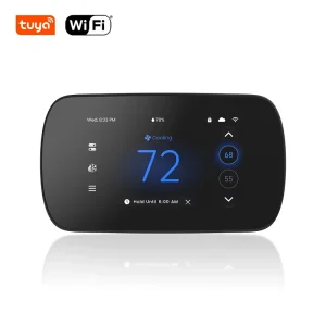 OWON Smart Thermostat WiFi 24VAC Tuya Touch Screen Room Thermostat USA Market HVAC System Parts Heating Cooling for Home Hotel