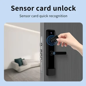 Oem Manufacture Front 3D Facial Recognition Face Id Call Gate Fingerprint Smart Door Lock