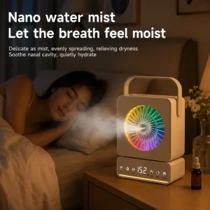 Oem Odm Desktop Humidifier Fan Speaker Manufacturer Custom Brand Smart Cooling Fan Factory Supplier Low Moq