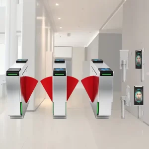Office Building Smart Access Control System Face Recognition Turnstile IC Card Reader Pedestrian Security Gate