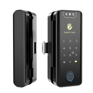Office Door Lock with Glass Door Smart Tuya App Fingerprint & Key Electronic WiFi Network Cloud Storage Options