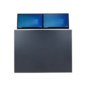 Office Equipment Electric Dual-screen LCD Monitor Lift with Lift Function Supports Paperless Video Conference System