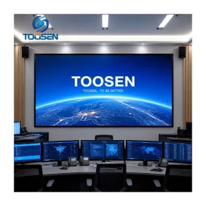 Office Lobby Reception Fine Pitch LED Display Screen Video Wall P1.86 P2 P2.5 7680Hz HD Modern Design For Corporate Image