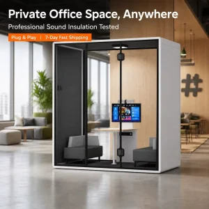 Office Meeting Booth Soundproof Office Pod with 28 35dBnoise Reduction Silent Pod Privacy Pod for Conferences and Office Meeting