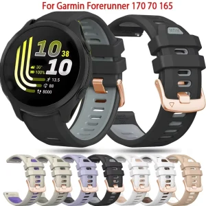 Official 20mm Silicone Strap for Garmin Vivoactive 6 5 Venu 2 Plus Venu Sq 2 Ladies Smart Wristband Sport Loop Design Pin Buckle