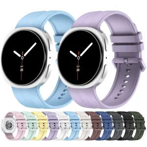 Official Silicone Strap for Samsung Galaxy Watch 9 40mm 44mm Smart Sport Watch Band Bracelet for Samsung Watch8 8 Classic