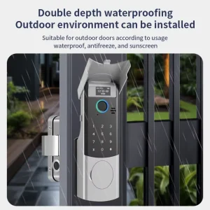Old Iron Bull Head Fingerprint Password Controlled Anti theft Intelligent Electric Aluminum Alloy Cloud Door Smart Lock ANDUDU