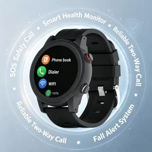 One Key SOS Emergency Call Senior Watch Real-time GPS Location Tracking Smart Watch