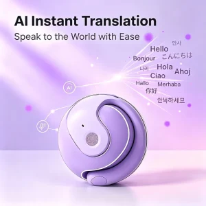 Open Ear Clip on Wireless Earbuds Sport Headset Touch Control Stereo Sound Earphones