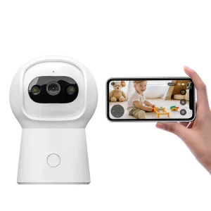 Optional 3MP 4MP Smart Indoor Security Camera Night Vision 360 Degrees PTZ One-Click Call Function RJ45 Network Cable Cloud
