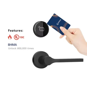 Orbita Factory Steel Handle Smart Card Hotel Door Lock Card Lock with Management Software System for Hotel Bedroom