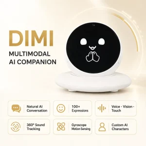 Original DIMI AI Smart Pet Toy Multi function Desktop Voice Interactive Electronic Robot Play Toy for Driving Assistant