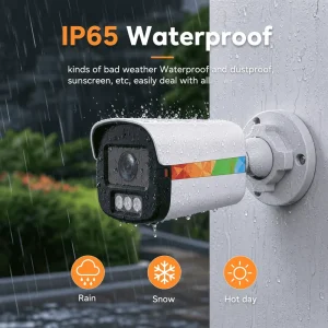 Original Factory Direct Sale 4MP 5MP IP65 Waterproof POE Network Camera Full Color Night Vision Smart House NVR Cloud