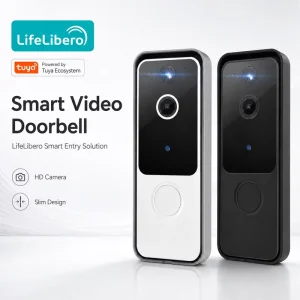 Outdoor 2MP Smart WiFi Video Doorbell Camera Tuya Smart Life APP Battery Powered 2 Way Audio Intercom Home Security Doorbell