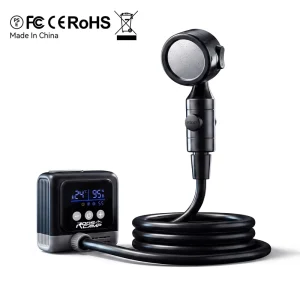 Outdoor Camping Rechargeable Plastic Camp Shower Pump with LED Display Portable Electric Shower