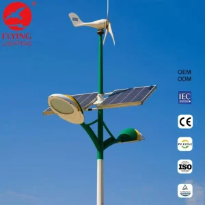 Outdoor Custom Off grid Outdoor Lighting System Project Horizontal Axis Wind Turbines Energy Wind Solar Hybrid Street Light