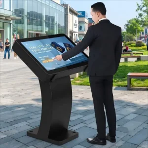 Outdoor Digital Kiosk Interactive Touch Screen Commercial Outdoor LCD Display Screen Smart City K Shape Kiosk