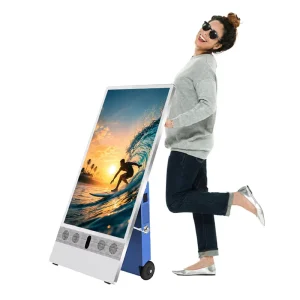 Outdoor Indoor Retail Digital Signage Portable LCD Poster Animation Commercial Display Advertising Screen for Elevator FHD