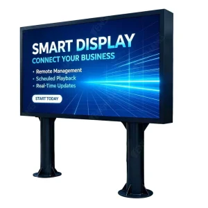 Outdoor LED Display Screen Dustproof Waterproof Resistant Anti-corrosion Galvanized Cabinet Pole Mounted Street Sign