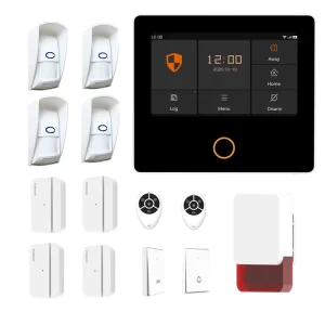 Outdoor Motion Detector 4G GSM WiFi Portable Alarm System 120dB Siren Wireless Home Security System APP Remote Control