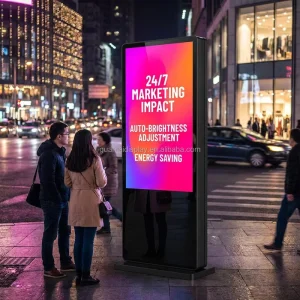 Outdoor Screen Advertising LED Video Wall 55 Inch Wayfinding Digital Signage LCD Touch Camera Rental Smart City Navigation