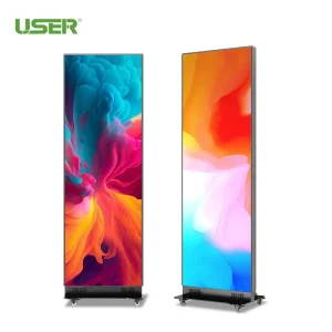 Outdoor Slim Smart Stand Hd P2 P2.5 P3 P4Digital Advertising LED Poster Display Screens Remote Control Led Poster