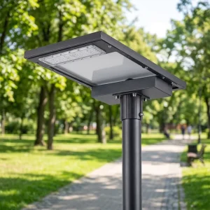 Outdoor Smart Automatic 3-6M Integrated LED Solar Power Street Light 3.2V 3000-3500LM IP65 for Road Application