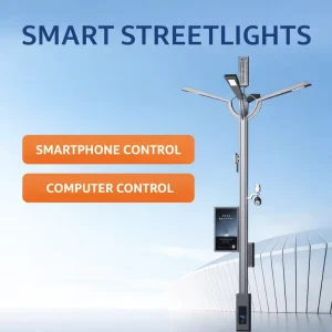 Outdoor Solar & Battery Powered Smart LED Street Light Intelligent Road Lighting System IP66