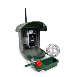 Outdoor Solar Powered Eco Friendly Modern Automatic Smart AI Bird Feeder Camera LCD Display Solid IPX5 Waterproof Plastic