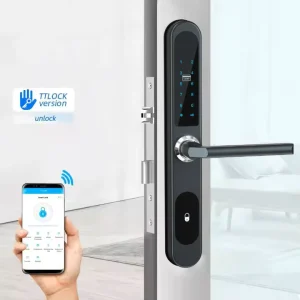 Outdoor TTLOCK Smart Password Door Lock for Aluminum/Wood/Steel Doors with Memory Card & Cloud Fingerprint/Card/Password Unlock