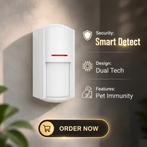 Outdoor Waterproof ABS PIR Motion Sensor Dual Tech Microwave PIR Motion Detector Pet Immunity 12m Range DC 12V CE