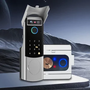 Outdoor Waterproof Smart Gate Lock Aluminum Alloy Face&Fingerprint Recognition Lock Wifi Network Smart Lock