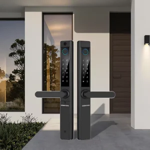 Outdoor Waterproof Smart Lock Manufacturer Aluminum Double Sided Fingerprint Door Lock