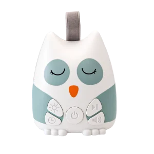 Owl-Shaped ABS Plastic White Noise Machine Cry Sensor Sleep Soother Babies Nature Sounds