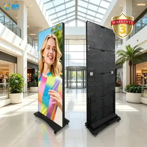 P1.25 P1.5 P1.86 Portable Floor Standing Indoor Outdoor Ad Movable Intelligent Foldable Advertising Screen Led Poster Display