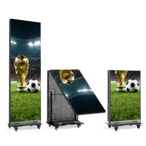 P1.25 P1.53 P2.5 Indoor Foldable LED Poster Screen Display with GOB for Shop Mall Advertising