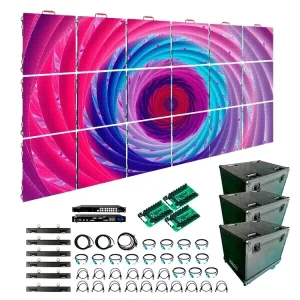 P1.5 P3.9 Indoor Outdoor LED Video Wall Display Screen with 8K Resolution HDR10+ for Rental Advertising
