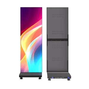 P1.56 P1.86 Folding Full Color LED Poster Screen Panel Movable Led Poster Display 4K HDR10+ Built-In CMS Easy Installation