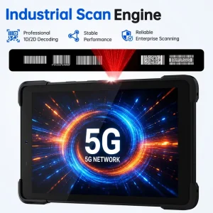 P10 B2B Smart IoT Hardware Tablet Solution Supplier Professional 2D Laser Android 14 OS IP67 5G LTE Terminal 128GB