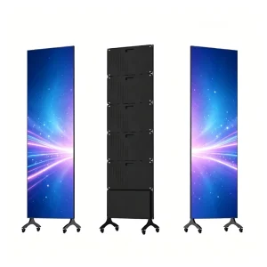P2 Smart Digital LED Poster Screen Wireless & USB Supported Mobile LED Advertising Display For Indoor Events & Retail