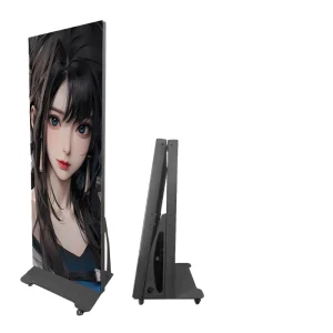 P2.5 Indoor LED Poster Display 8K Wireless Digital Signage Screen HDR Smart Floor Standing LED Mirror Signboard for Retail Store