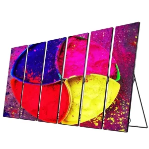 P2.5 P3 Indoor Portable Smart Advertising LED Display Poster Screen Wifi USB 4G Remote Control Mirror Screen