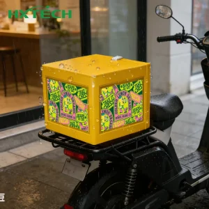 P2.5 P3.1 P4.1 Full Color Waterproof Smart Advertising Motorcycle Takeout Food Delivery Box LED Screen Display Support Gps Wifi