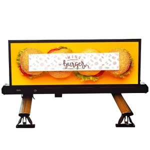 P2.5 P3.33 P5 Double Sided IP65 4G WIFI Programmable Scrolling Message Sign Board Advertising Cars Taxi Top Led Display Screen