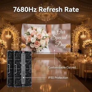 P2.9 Indoor Rental LED Display Front Rear Dual Maintenance LED Wall 600CD Brightness 5 Year Warranty for Commercial Events