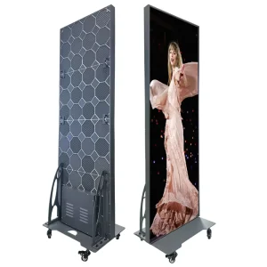 P3.076 Floor Standing Indoor Led Display Retail Solution WIFI 4G USB Portable Digital Signage Smart Led Poster